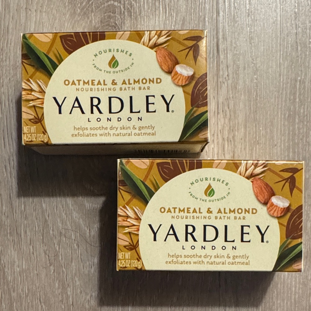 Yardley London Oatmeal & Almond Bath Bar Set NEW 🏷️